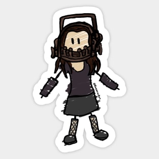 Reverse Bear Trap Amanda Stick Figure Sticker